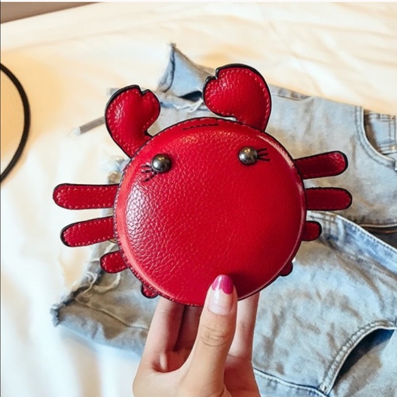 NEW Cute crab mini bag clutch change purse - Picture 4 of 8
